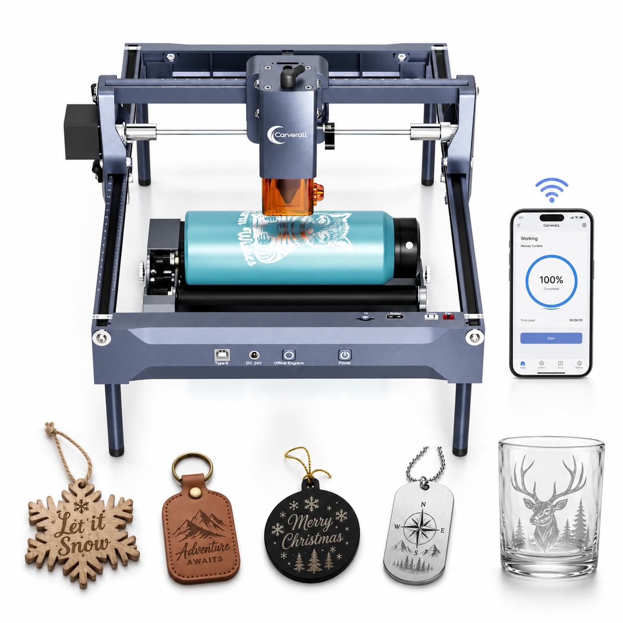 Industrial Laser Engraving Machine - 카버럴 K15 프로 레이저 조각기 7W