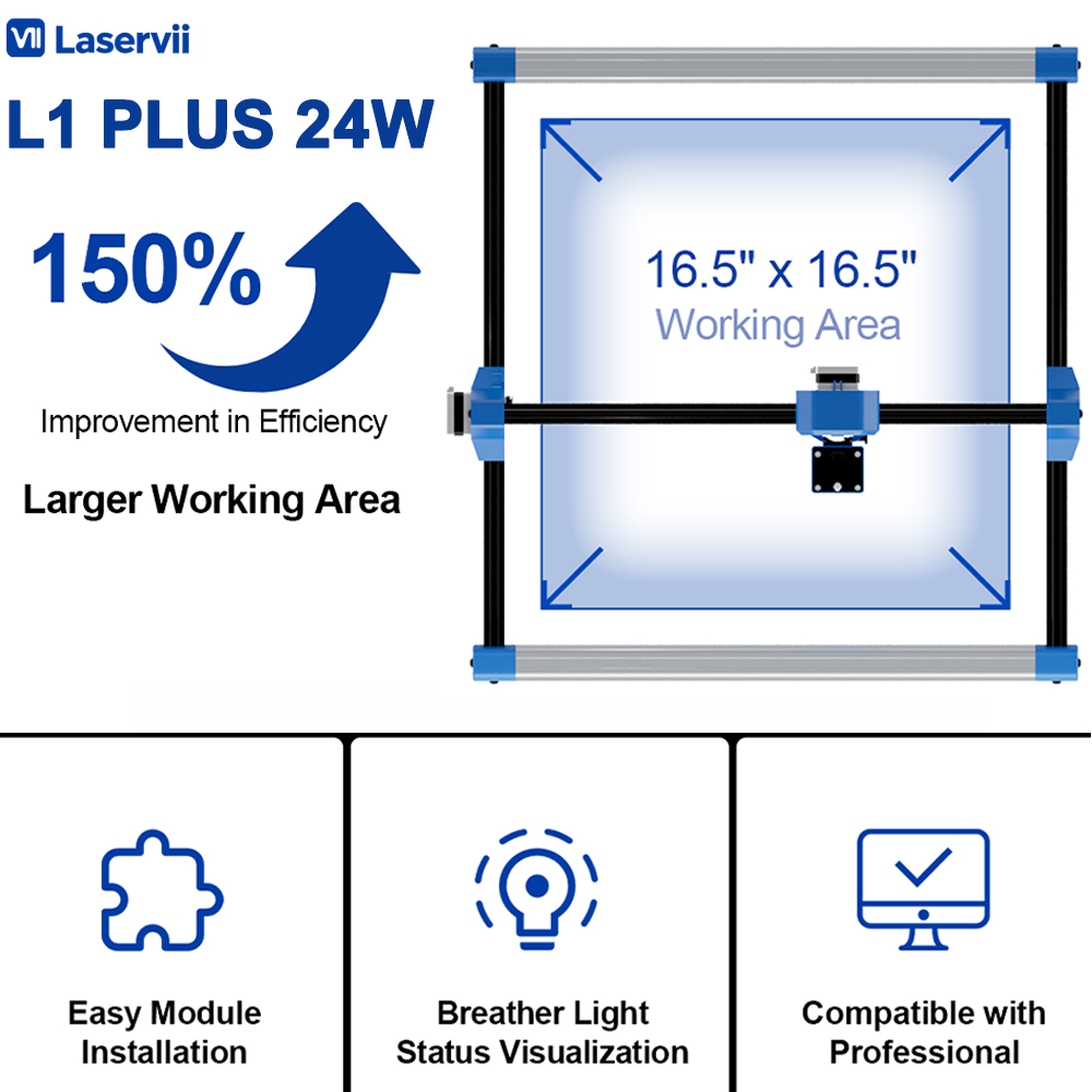 Industrial Handheld Laser Engraver - Laservii L1 PLUS 24W 레이저 조각기