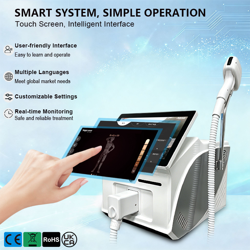 전문용 6파장 휴대용 6000W 소프라노 다이오드 아이 - Industrial Laser Hair Removal Machine 리뷰 및 가격