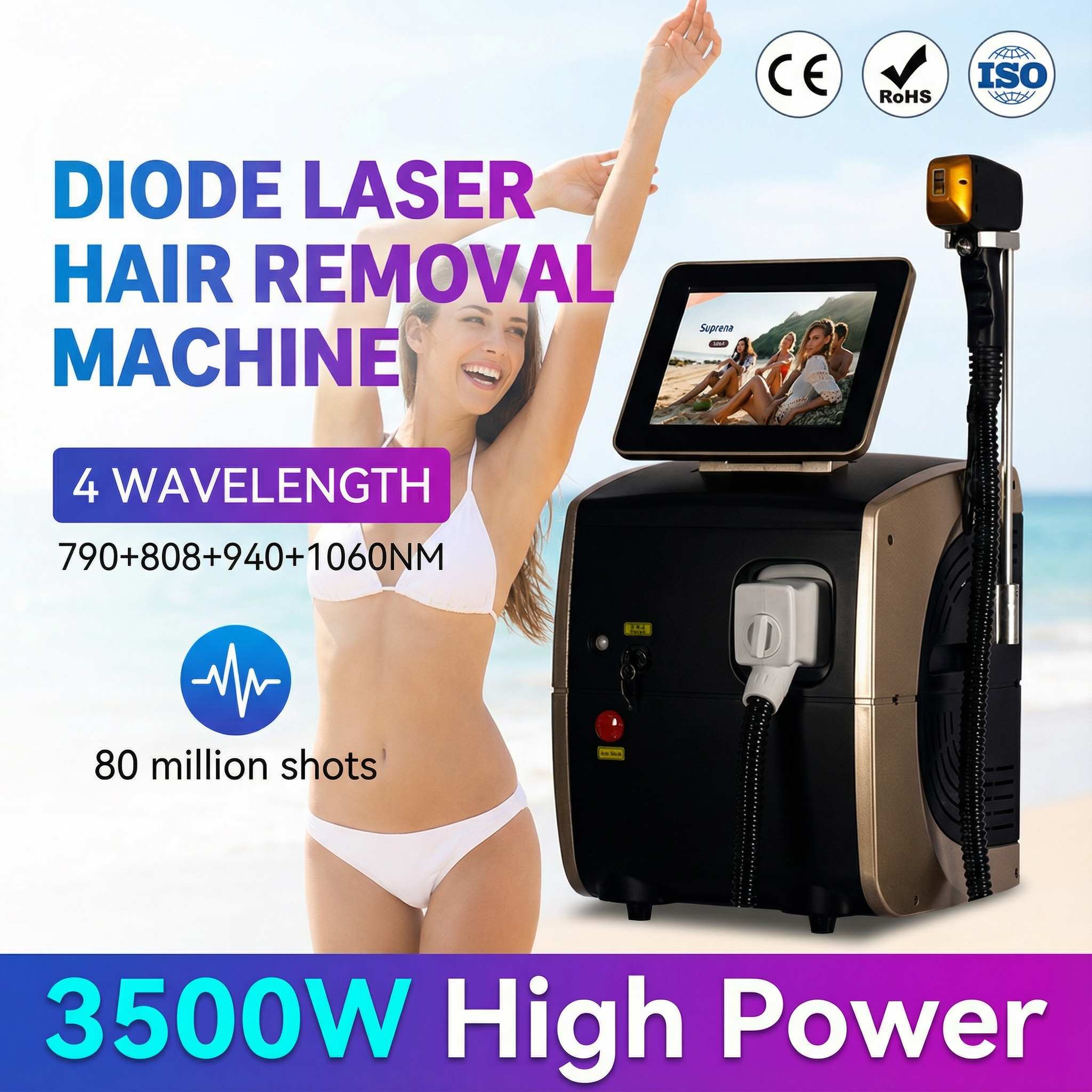 전문 제모 다이오드 레이저 제모기 755 808 106 - Industrial Laser Hair Removal Machine 리뷰 및 가격