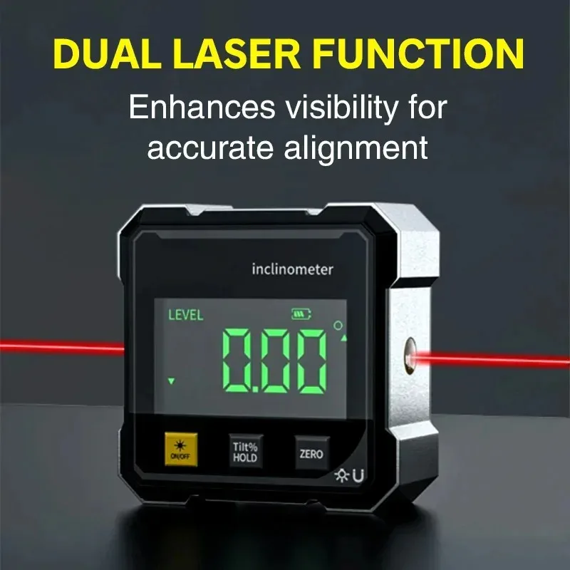 양면 자석식 디지털 각도기 레벨 경사계 레이저 전자 각 - Industrial Laser Alignment Tool 리뷰 및 가격