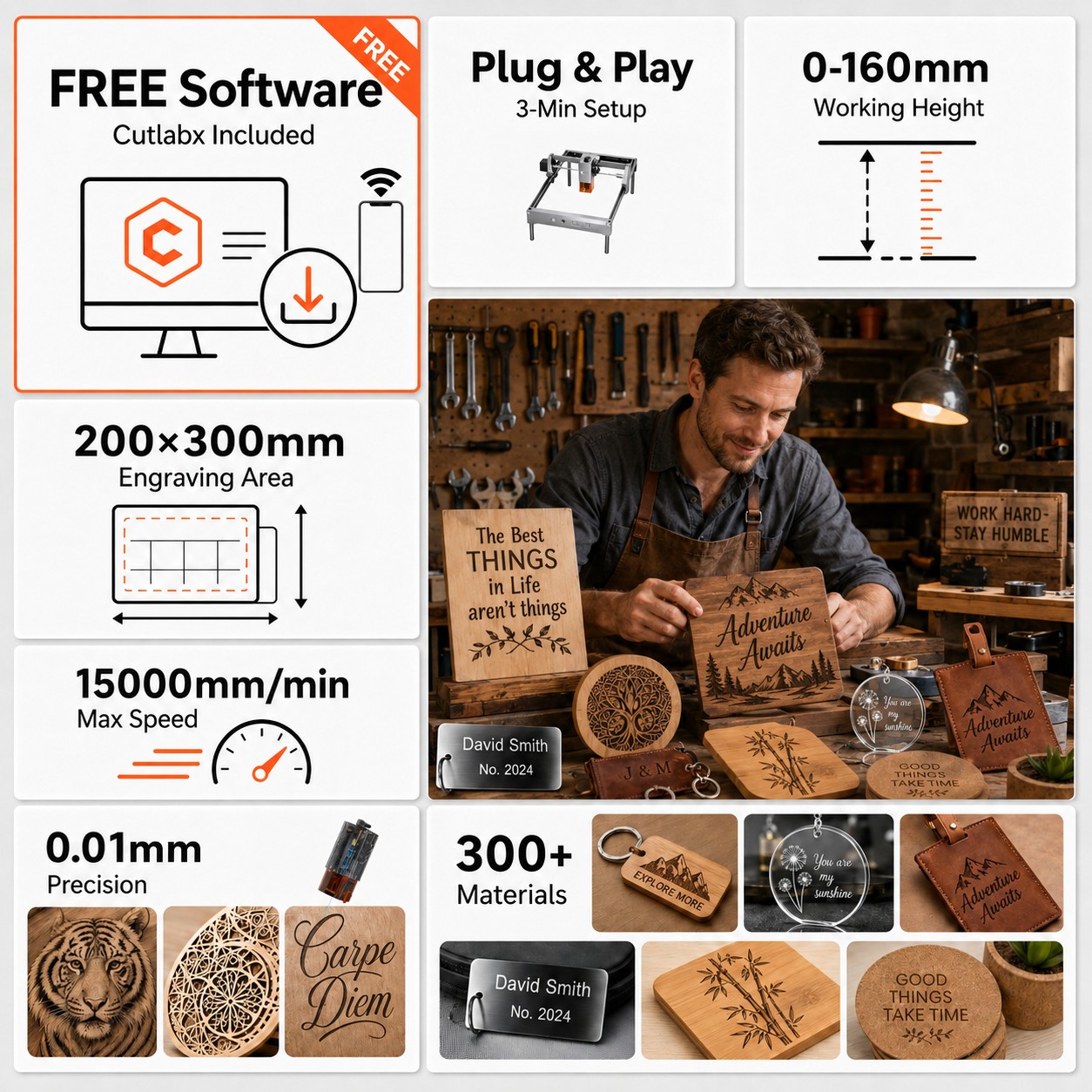 카버럴 K15 프로 레이저 조각기 7W 12W 에어 어 - Industrial Laser Engraving Machine 리뷰 및 가격