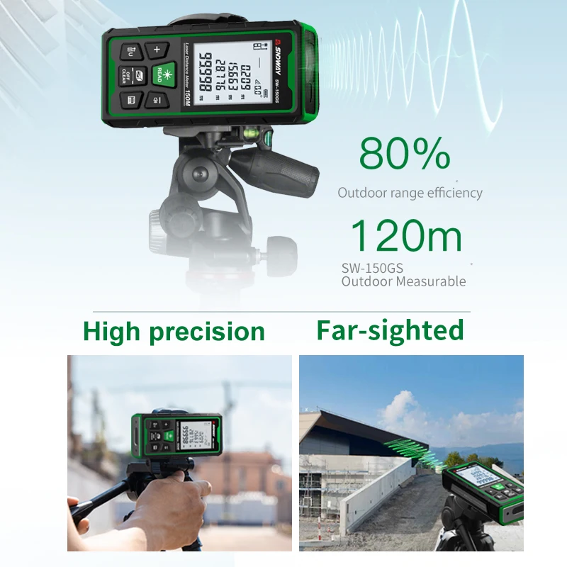 녹색 레이저 거리 측정기 디지털 거리 측정기 150m  - Industrial Laser Alignment Tool 리뷰 및 가격