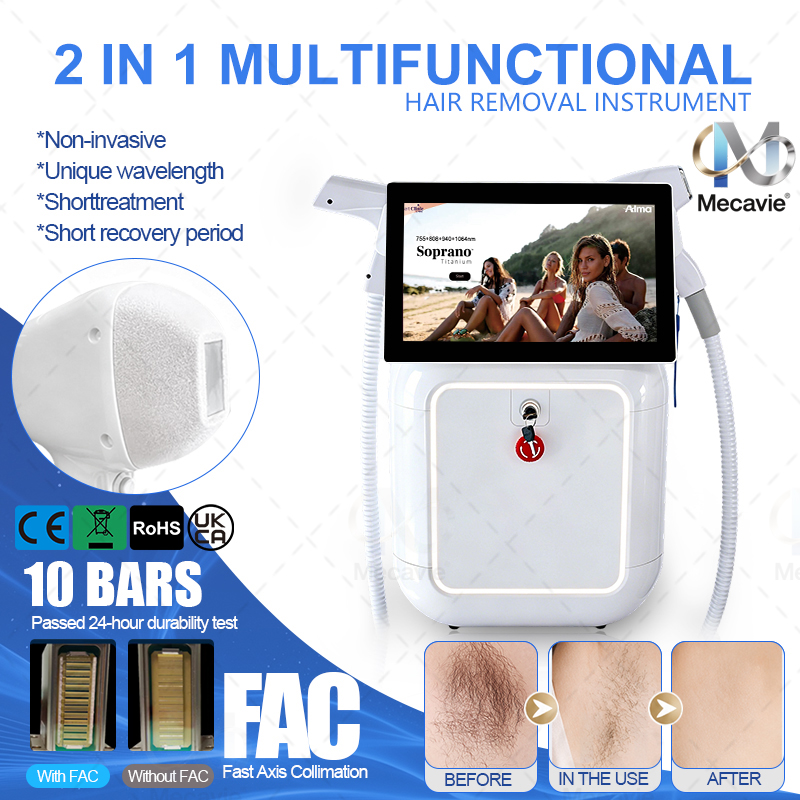 2 IN 1 5000W 다이오드 755 808 830  - Industrial Laser Hair Removal Machine 리뷰 및 가격