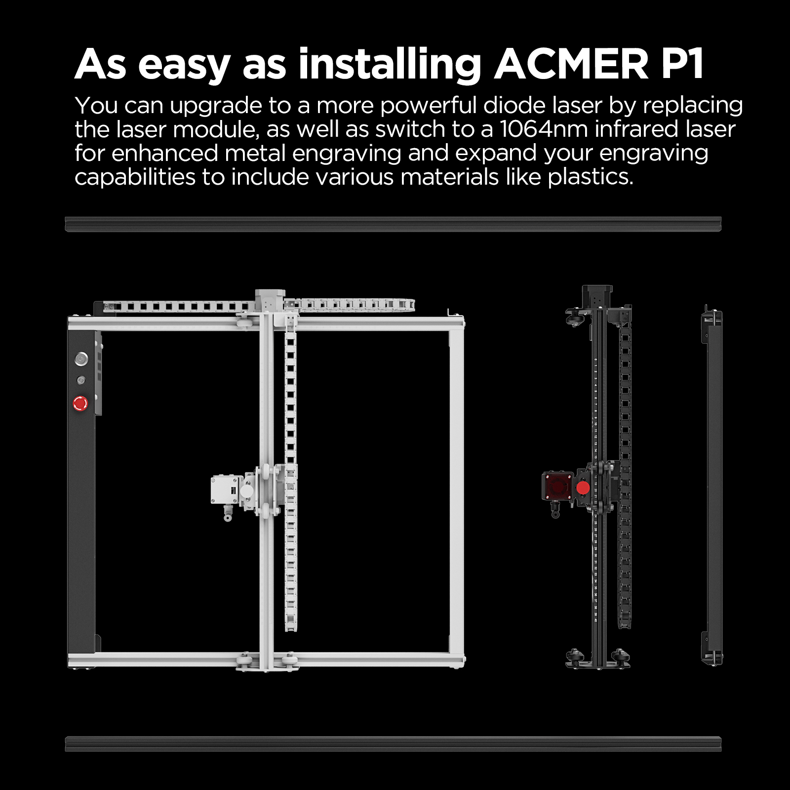 P1 L60 DIY 알루미늄 확장 프레임 키트 ACME - Industrial Laser Engraving Machine 리뷰 및 가격