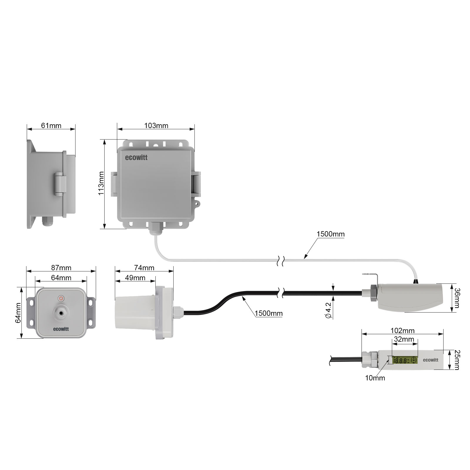Ecowitt LDS01 레이저 거리 센서, 실시간 모 - Industrial Laser Alignment Tool 리뷰 및 가격