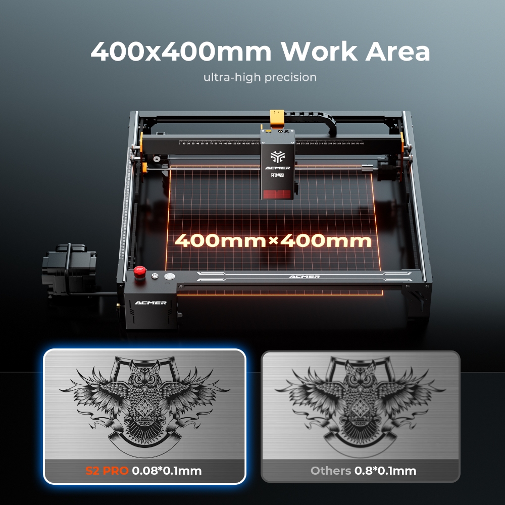 ACMER S2 PRO 36W/48W 레이저 조각기 기 - Industrial Laser Engraving Machine 리뷰 및 가격