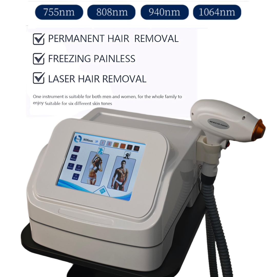 전문가용 다이오드 레이저 제모기 4파장 755/808/ - Industrial Laser Hair Removal Machine 리뷰 및 가격